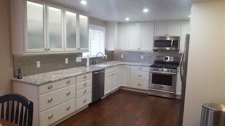 Kitchen Remodel With Countertops And Cabinets