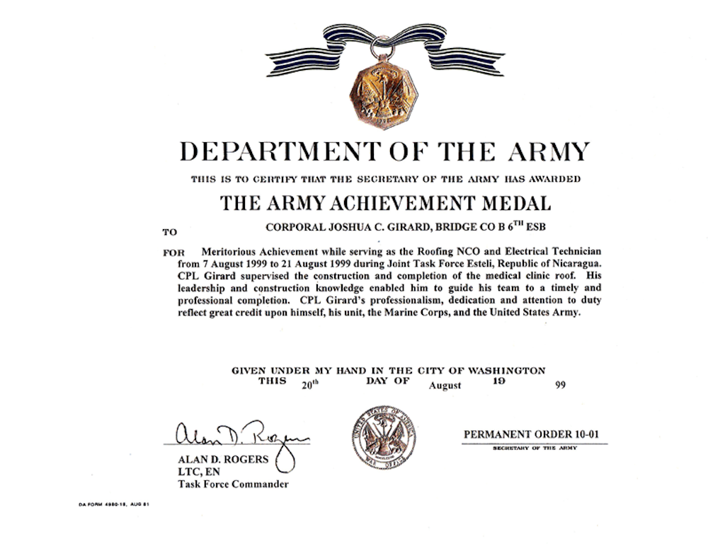 Navy Achievement Award