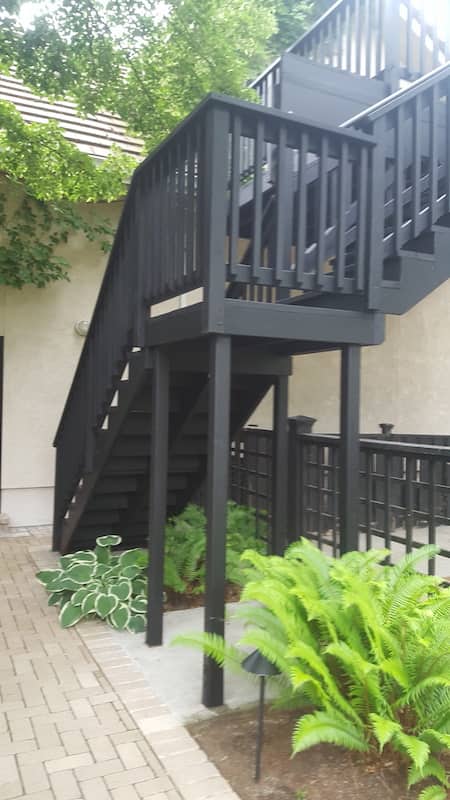 Deck and Stairs At Multi Unit Home