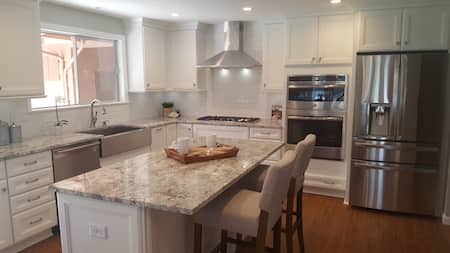 Kitchen Remodel With Countertops And Cabinets