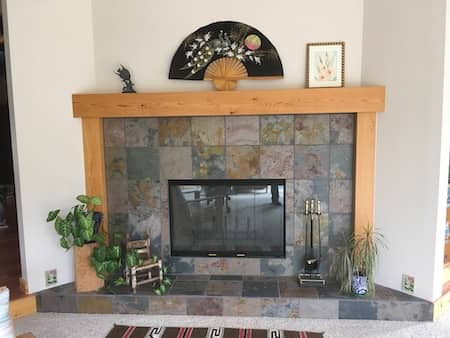 Fireplace and Mantle