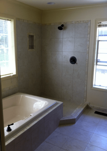 Bathroom Remodel: Glass Bath, Shower and Tile